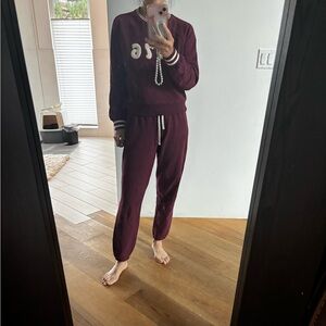 Marine Layer Burgundy Joggers